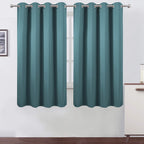 Lemomo Sea Teal Thermal Blackout Curtains/52 X 63 Inch/Set Of 2 Panels Room Darkening Curtains