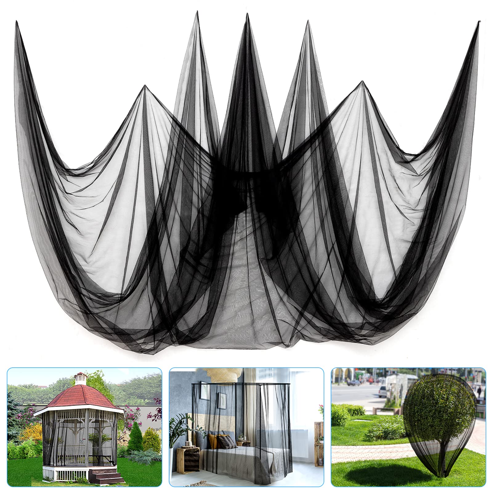 2 Pcs Garden Net Barrier - 10 X 13 Ft For Each Bird Garden Screen Mesh Netting, Heavy Duty Garden Mesh For Terraces Balconies Pa