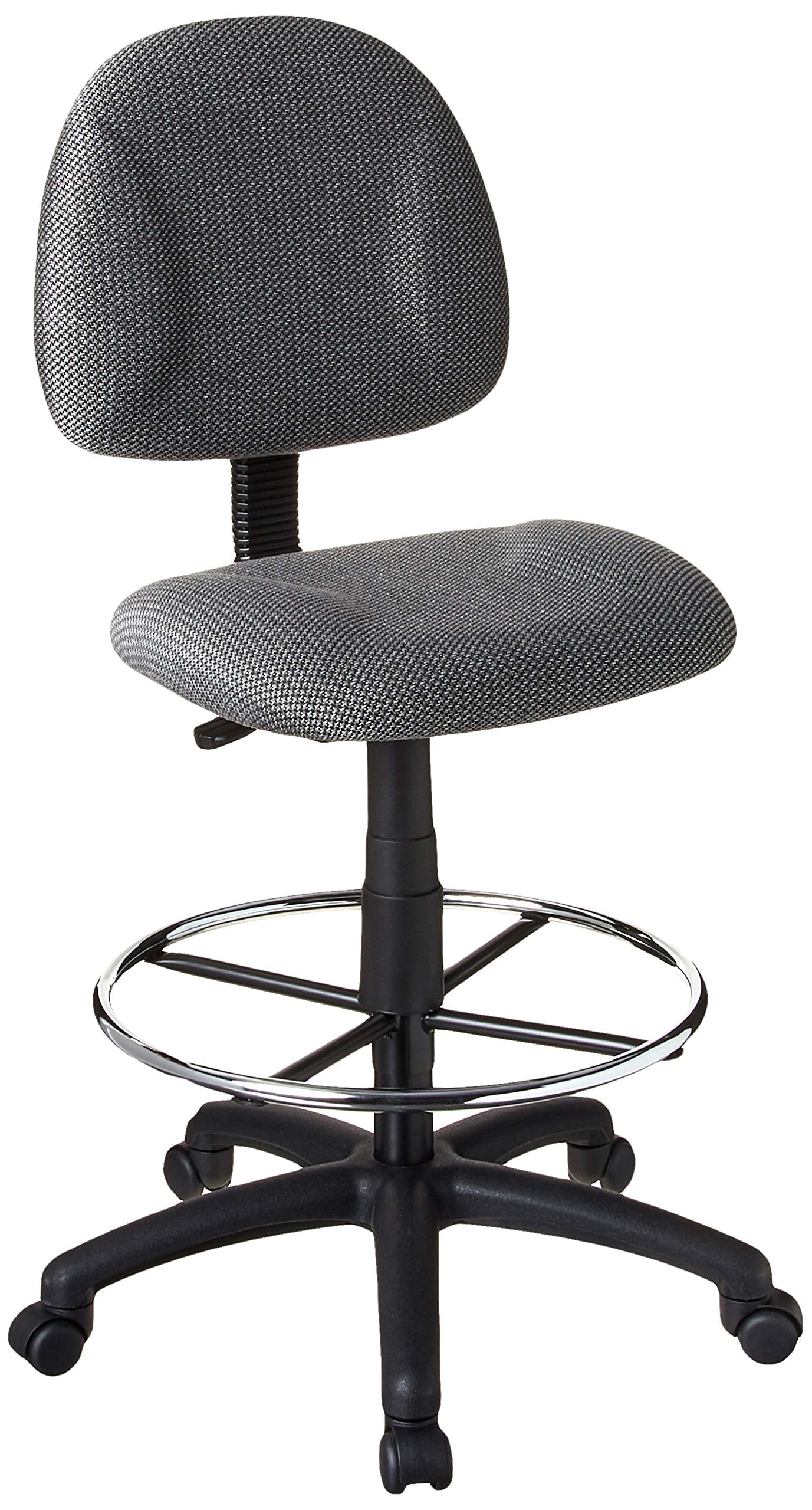 Boss Office Products Ergonomic Works Drafting Chair without Arms in Grey