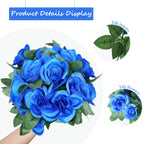 Syhood Artificial Rose Garlands Flower Garland Decorations Rose Vines Leaves Flower Vines Hanging Garlands Fake Rose Flower Vine