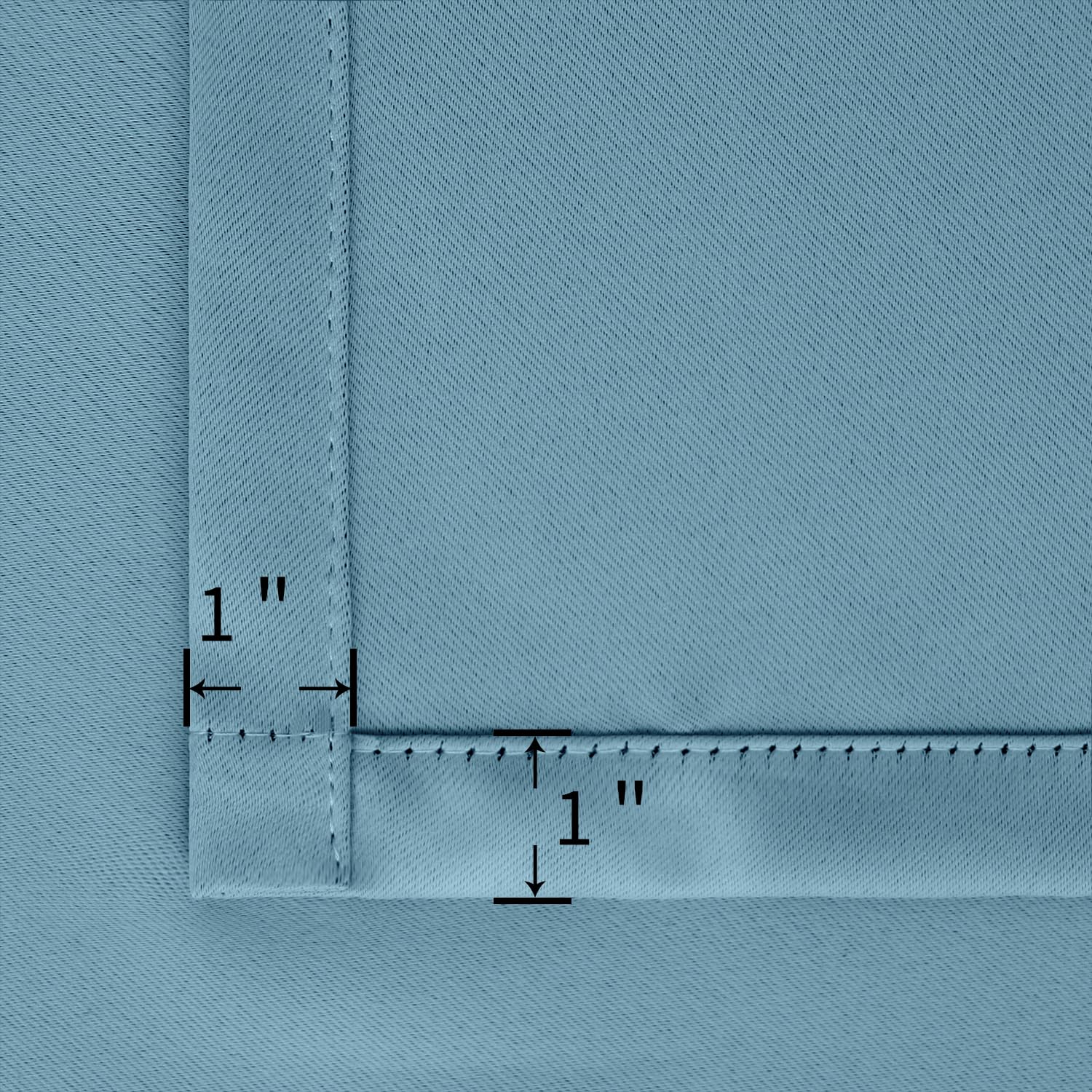 Bgment Rod Pocket And Back Tab Blackout Curtains For Bedroom - Thermal Insulated Room Darkening Curtains For Living Room, 2 Window Curtain Panels (52 X 84 Inch, Greyish Blue)