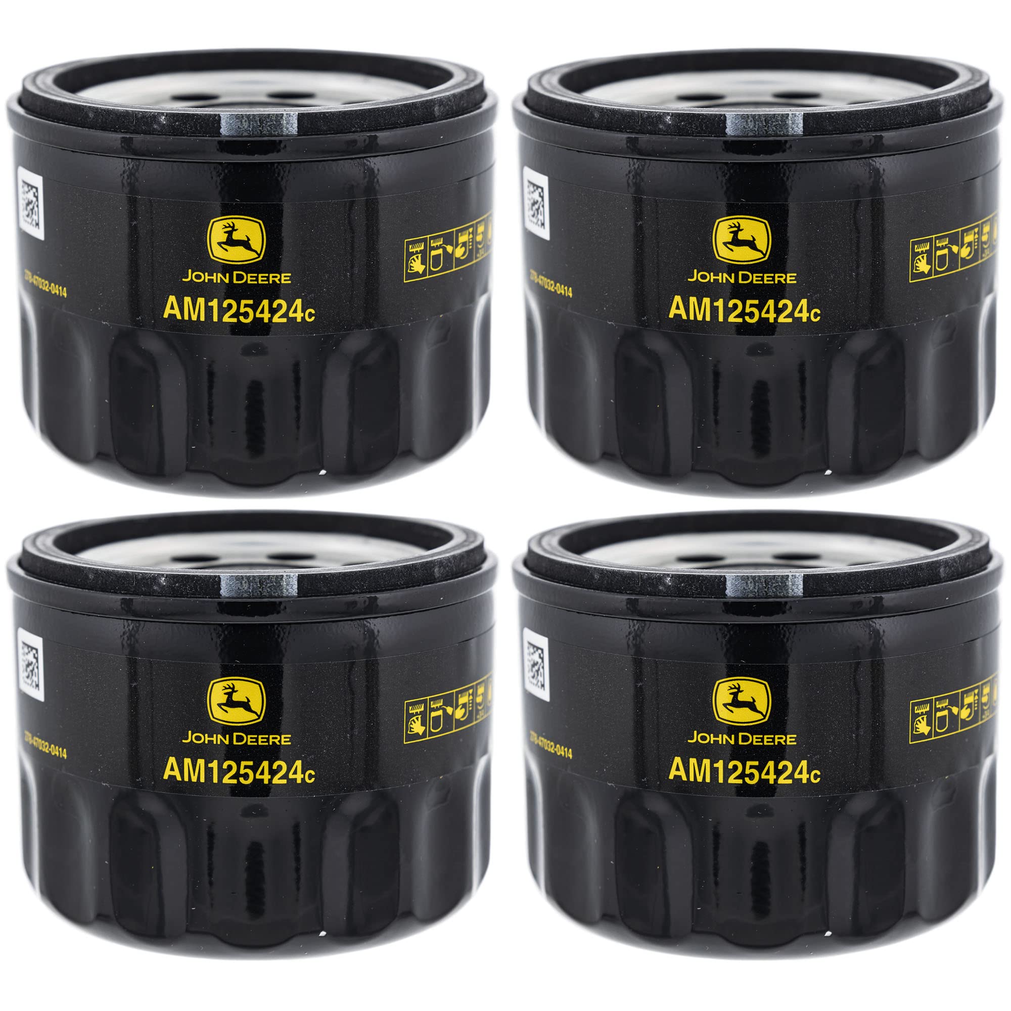 John Deere Original Equipment Oil Filter #Am125424 (Qty 4)