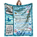 Happy Birthday Sister Blanket - Sister Birthday Gifts From Sisters - Birthday Gift For Sister Adult - Sister Birthday Gifts For