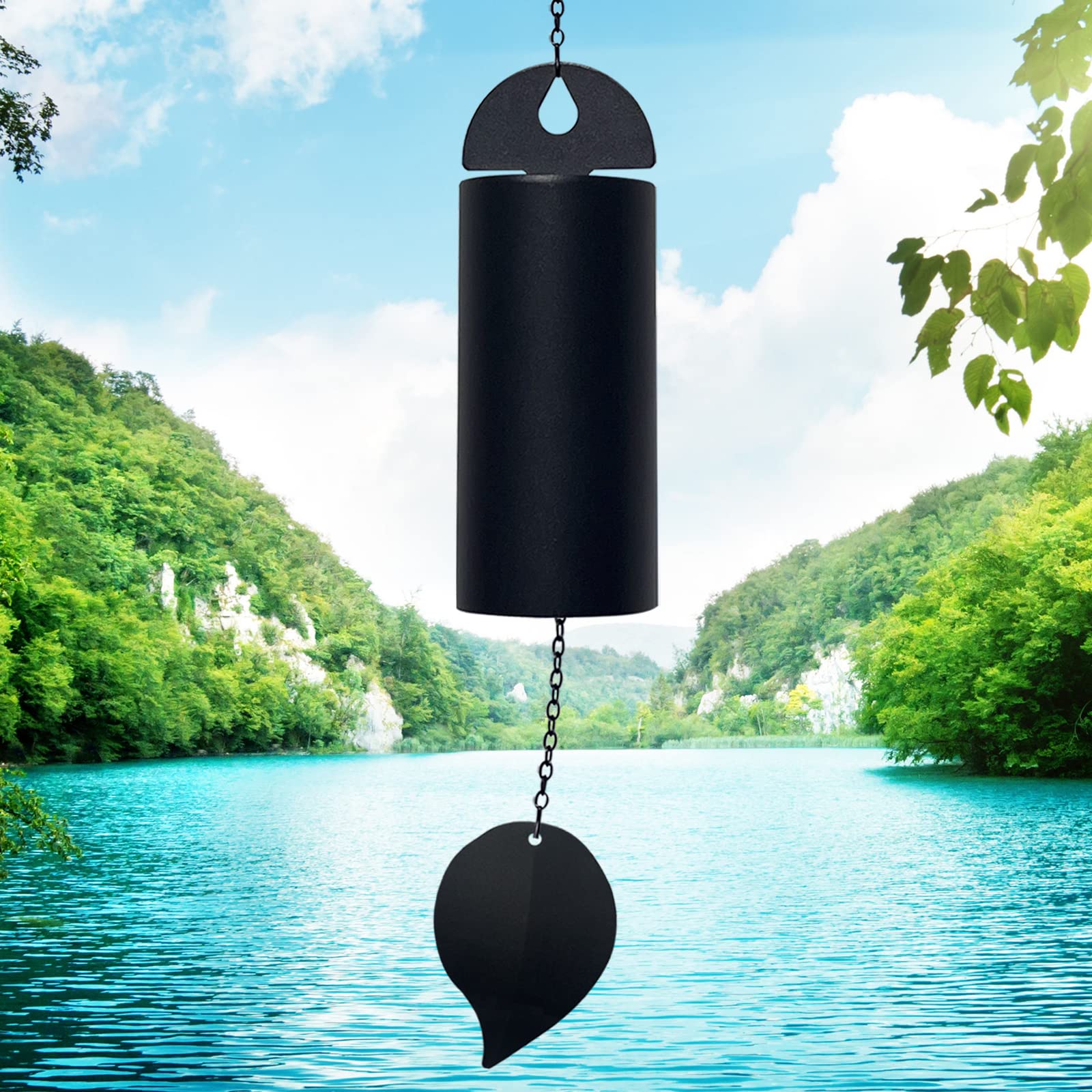 Deep Resonance Serenity Bell Large Wind Chimes For Outside Deep Tone Garden Bells Wind Chimes 528 Hz Low Pitch Wind Bell 30 Inch
