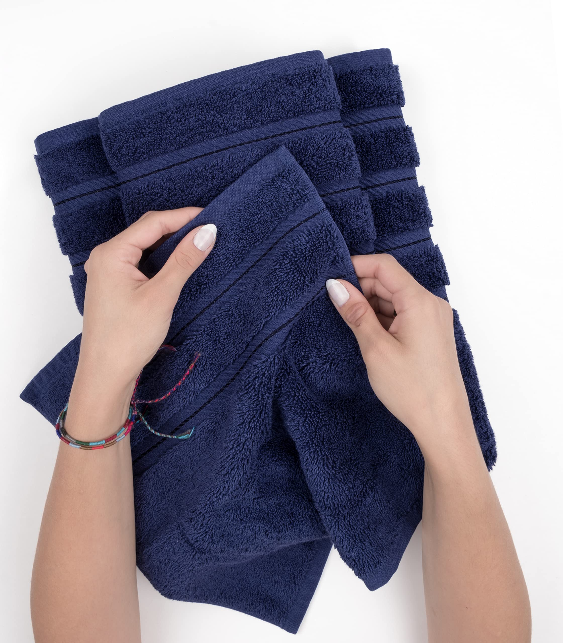 American Soft Linen Hand Towels, Hand Towel Set Of 4, 100% Turkish Cotton Hand Towels For Bathroom, Hand Face Towels For Kitchen