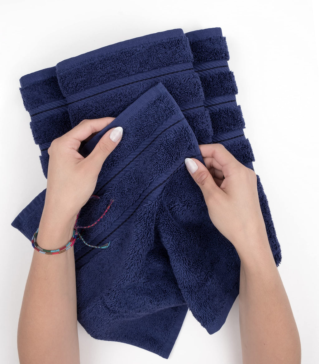 American Soft Linen Hand Towels, Hand Towel Set Of 4, 100% Turkish Cotton Hand Towels For Bathroom, Hand Face Towels For Kitchen