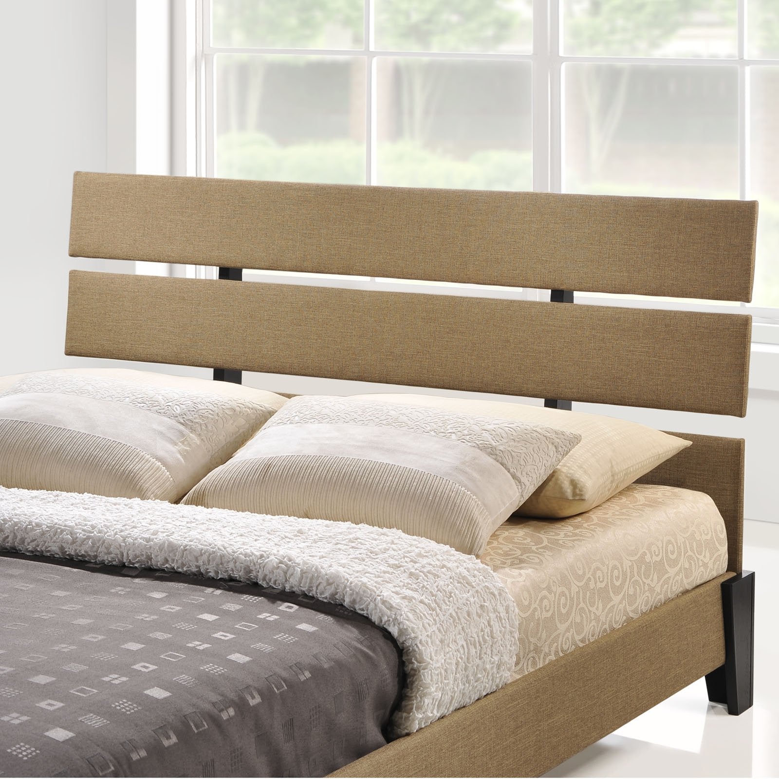Lexmod Zoe Bed Frame, Queen, Latte