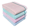 Mk weaves 100% Cotton Towel Gamcha (300 GSM /31x66 Inches) for Men & Women Skin Friendly Shrink Proof Pack of 4