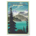 Lantern Press 12x18 Inch Art Print, Home Decor, North Cascades National Park, Washington, Lithograph National Park Series