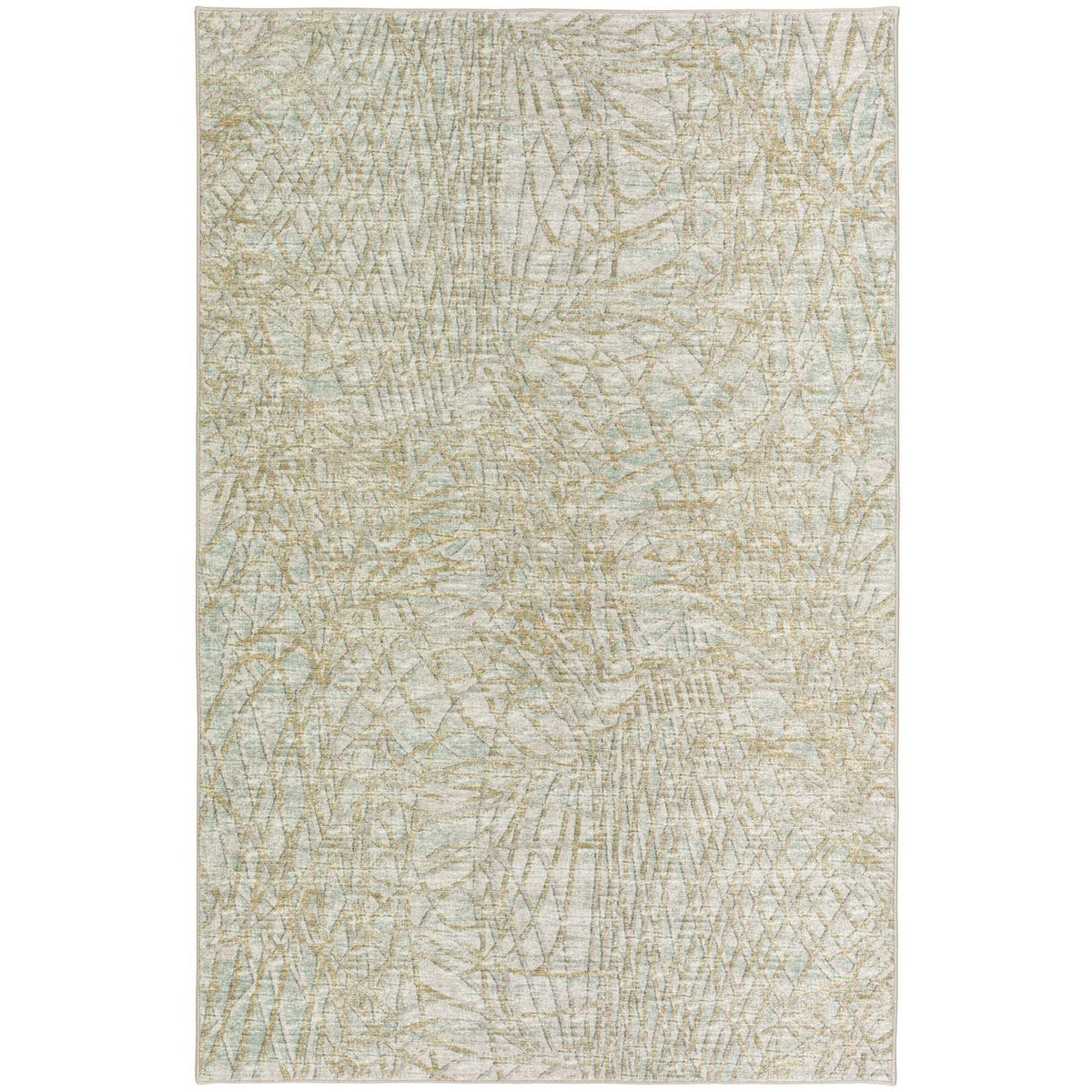 Winslow Wl2 Green Transitional Rug Rectangle 3' X 5'