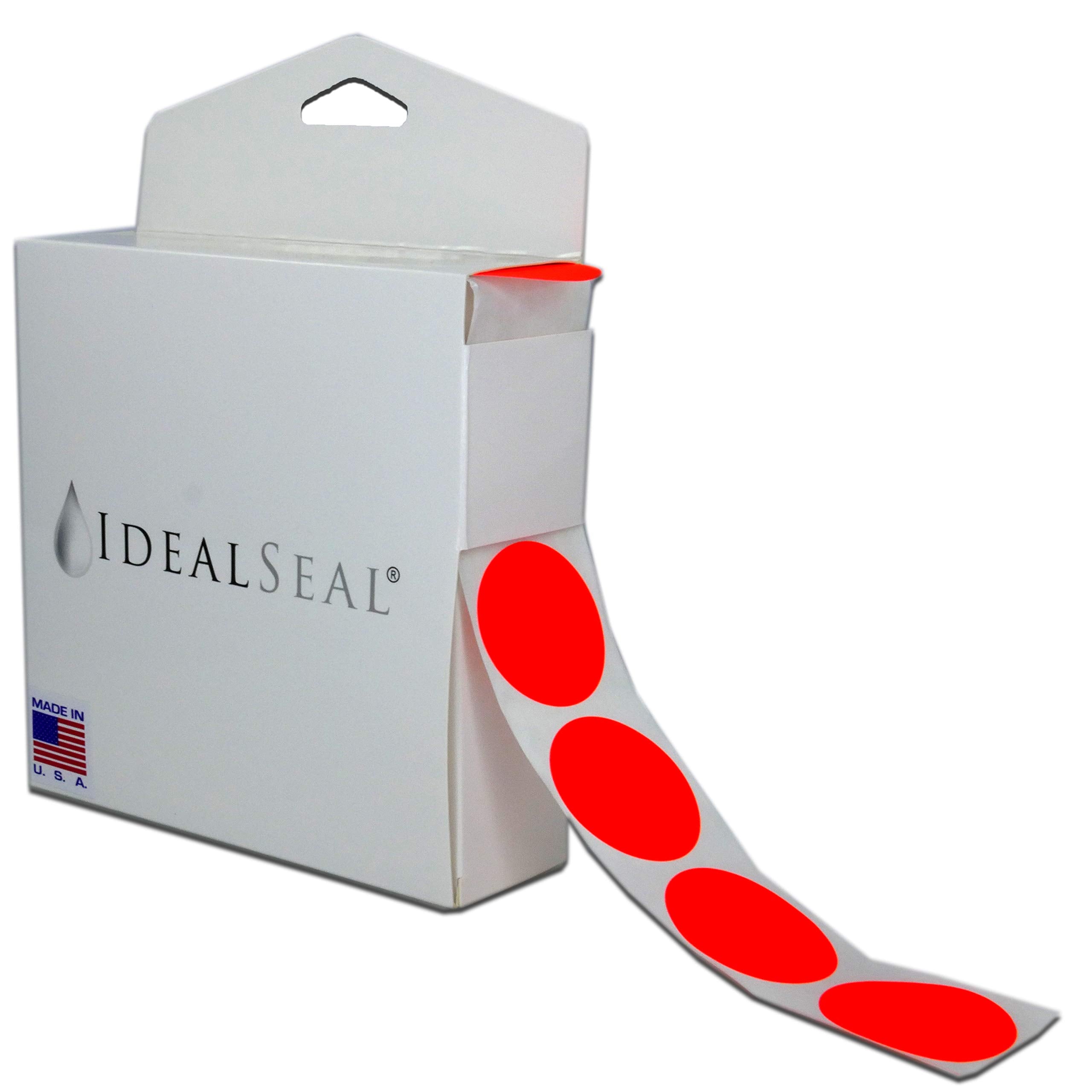 Color Coding Labels Super Bright Neon Orange Round Circle Dots For Organizing Inventory 1 Inch 1500 Total Adhesive Stickers (Neo