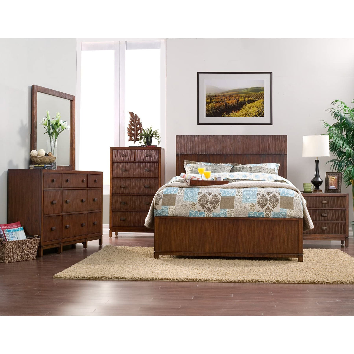 Alpine Furniture St. James 2 Drawer Nightstand