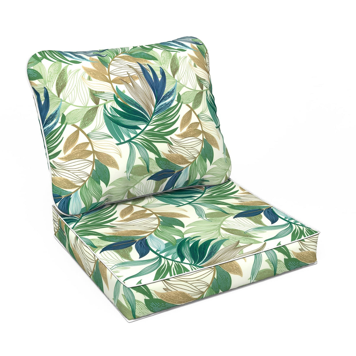 Lvtxiii Outdoor Deep Seat Cushion Patio Seat And Back Cushion Set Seasonal Chair Cushion For Dining Arm Chairs, Wicker Chairs An