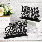 Geetery 4 Pcs Inspirational Table Art Signs Motivational Table Centerpieces I Still Remember The Days Table Decor Blessed Biblic