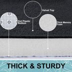 Smiry Memory Foam Bath Mat 24'' X 16'', Extra Soft Absorbent Bathroom Rugs Non Slip Bath Rug Runner For Shower Bathroom Floors,