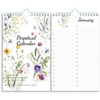Perpetual Calendar - Undated Calendar 12-Month For Birthday, Anniversaries, Important Days, Festivals Reminder, 6 ' ' X 10 ' ' W