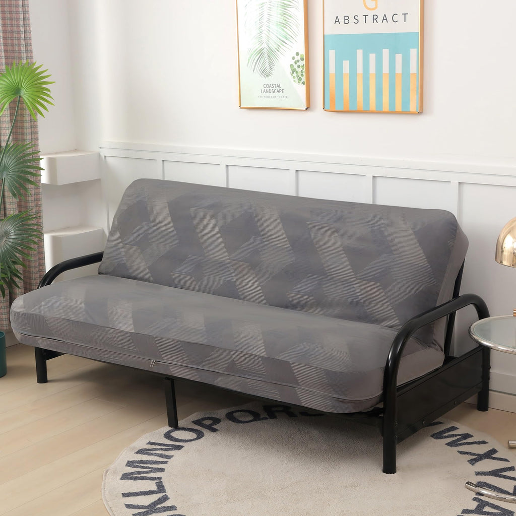 Octorose 3 Side Zipper Heavy Duty Chenille Futon Cover/Slipcover/Sofa Daybed Mattress Cover Couch Protector (Cover Only) (Velvet