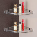 Istar Clear Transparent Plastic Soap Dish Tooth Brush Holder Home Acrylic Bathroom Faucets Accessories Corner Acrylic Wall Shelf
