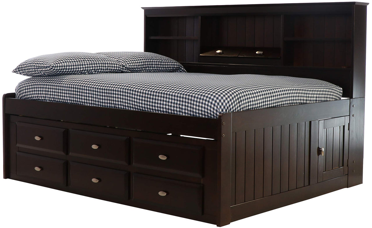 American Furniture Classics Daybed With 6 Drawers, Full, Espresso