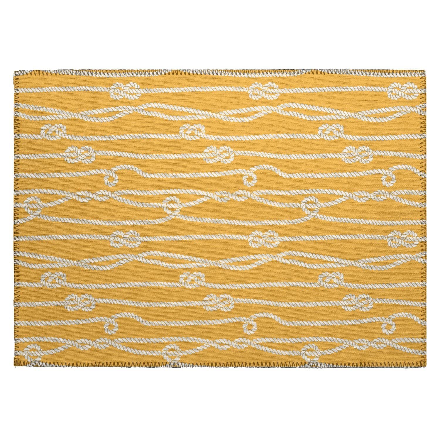 Harbor Ha7 Gold Coastal Rug Rectangle 5' X 7 ' 6&quot;