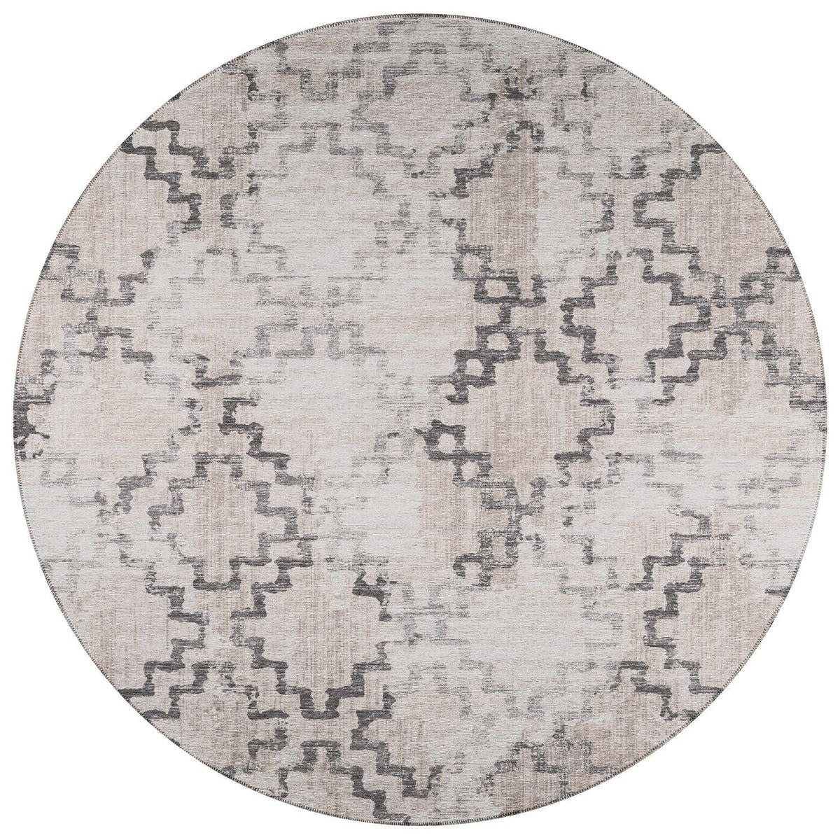 Sedona Sn15 Beige Transitional Rug Round 8' X 8'