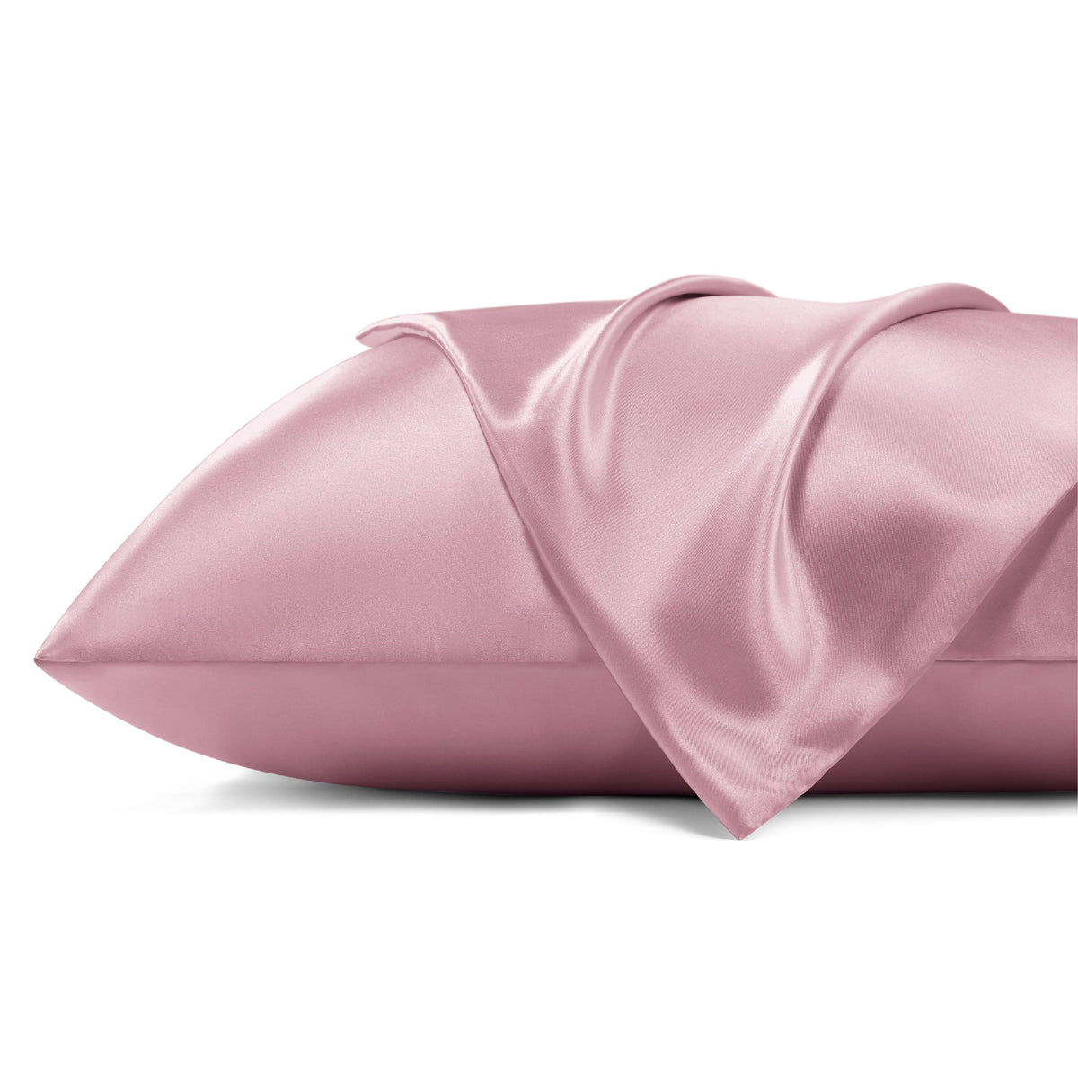 Bedsure Satin Pillowcase For Hair And Skin - Pink King Size Pillow Cases Set Of 2, Similar To Silk Pillow Cases, Silky & Soft Sa