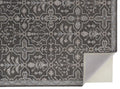 HomeRoots 513670 9 x 12 ft. Gray Blue & Ivory Wool Floral Hand Tufted Handmade Stain Resistant Rectangle Area Rug