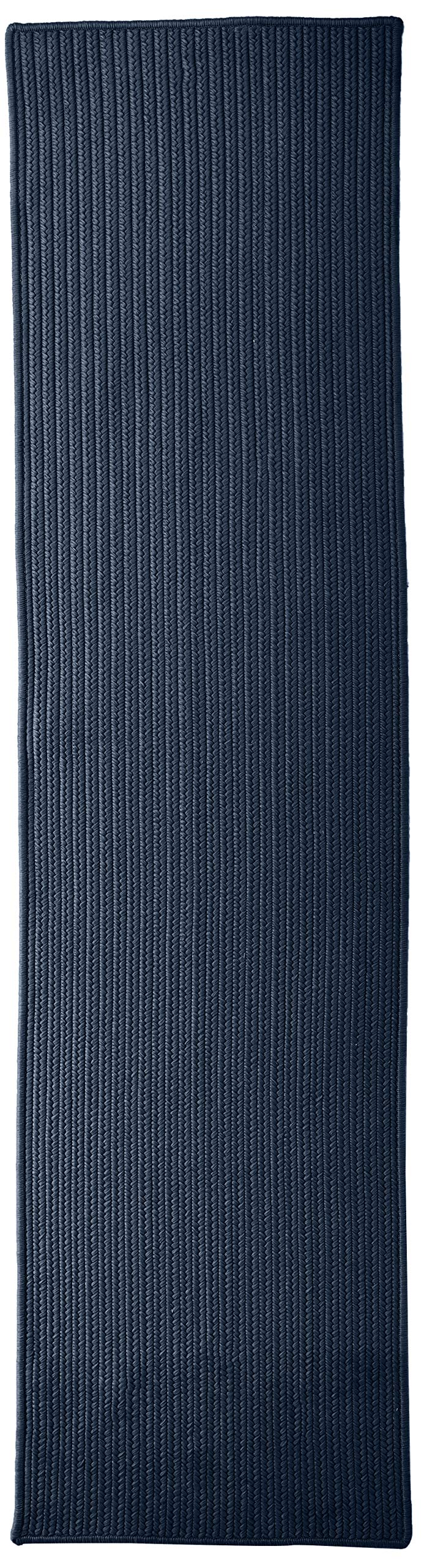 Colonial Mills All-Purpose Mudroom Braided Rug, 2' X 9' , Navy