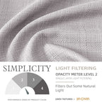 Jinchan Kitchen Curtains Tier Curtains For Living Room Light Heathered Grey Linen Textured Cafe Curtains Bathroom Farmhouse Coun