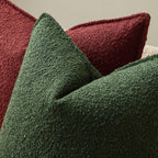 Juspurbet Green Boucle Throw Pillow Covers 16X16 Inch Set Of 2 For Couch Bedroom Sofa Living Room Decorative Soft Thick Textured