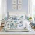 Harbor House 100% Cotton Duvet Cover, Coastal, Beach Cottage Design, All Season, Breathable Comforter Tropical Bedding, Matching