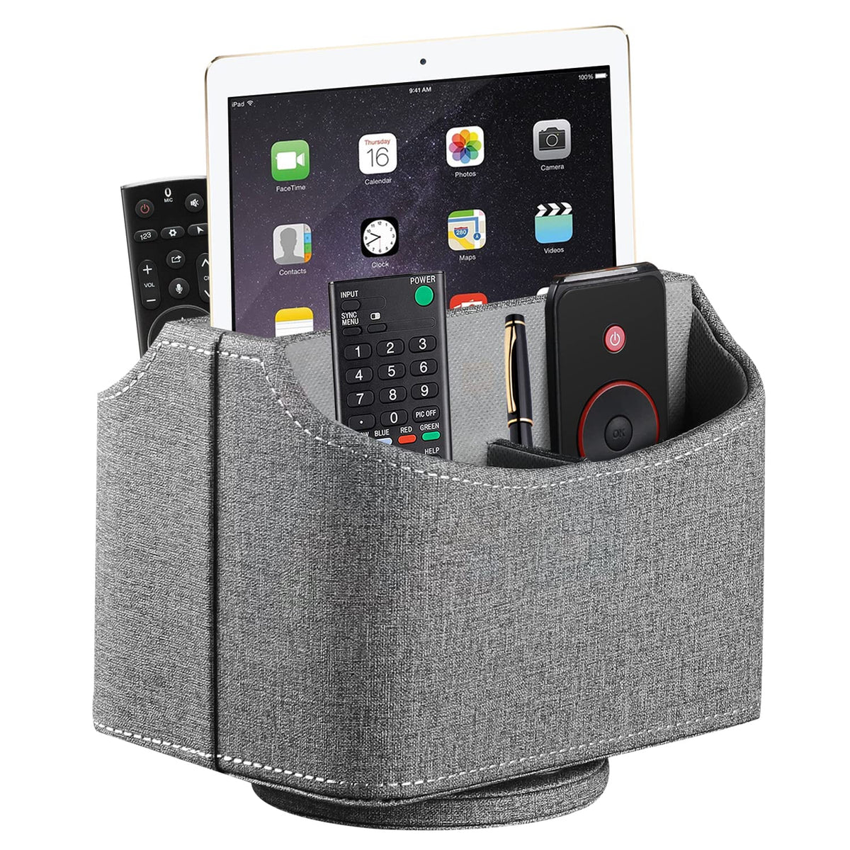 Remote Control Holder, Spinning Remotes Caddy Organizer For Tv Accessories/ Controllers/ Office Supplies/ Phones, Bedside Table