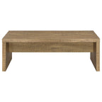 Coaster Home Furnishings Lynette Rectangular Eco Friendly Engineered Wood Coffee Table For Living Room Cocktail Sofa Table Wood Look Laminate Veneer Mango Brown 704128