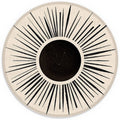 Boho Nordic Sun Abstract Black Sunshine Small Mouse Pad 7.9X7.9 Inches,Washable Round Cloth Mousepad For Office Laptop Computer,
