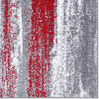 Luxe Weavers Modern Abstract Red 4X5 Area Rug