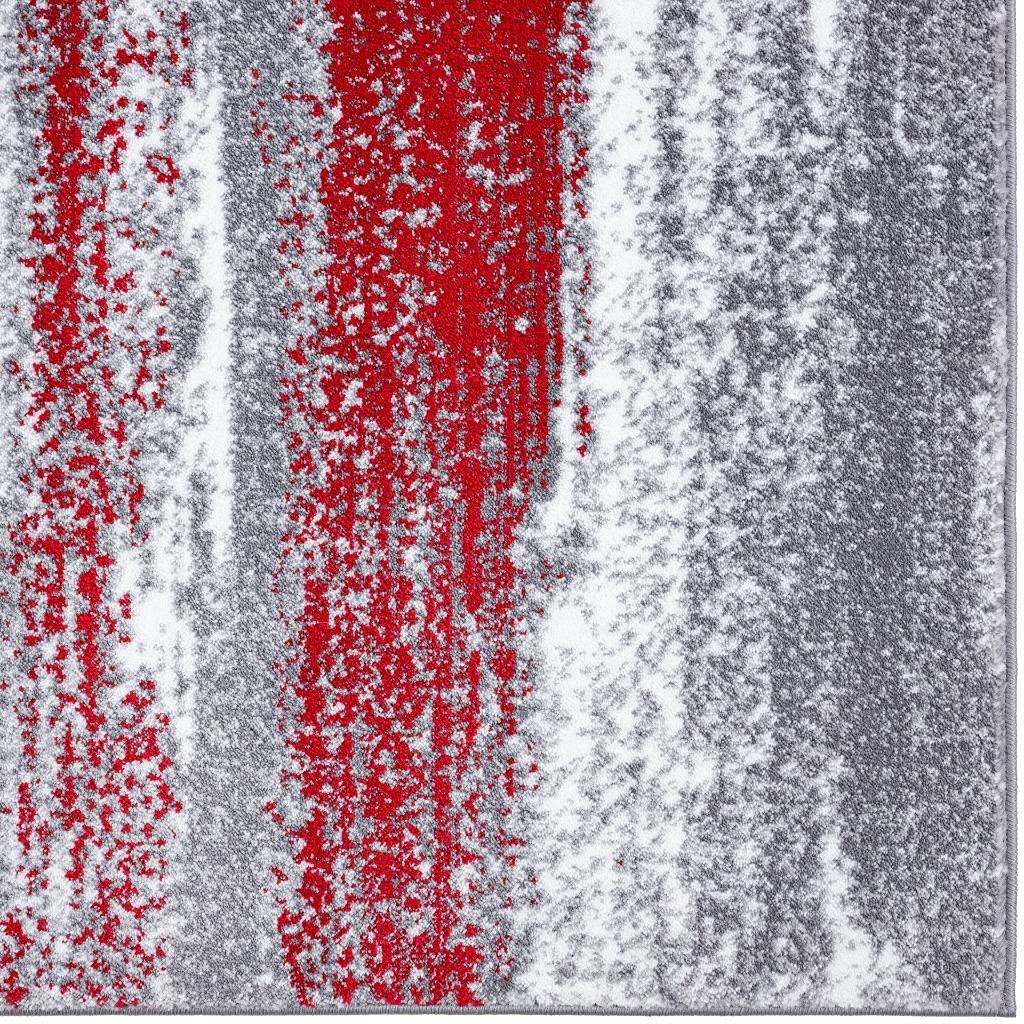 Luxe Weavers Modern Abstract Red 4X5 Area Rug