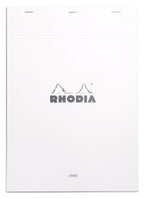 Rhodia Notepad, No18 A4, Lined - White, '8 1/4'' X 11 3/4''' (18601C)