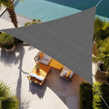 Shade&Beyond Triangle Sun Shade Sail 20 'X20 'X20 ' Permeable Canopy Dark Grey For Patio Garden Yard Deck Pergola (We Make Custo
