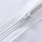 Saraflora Outdoor And Indoor Tablecloth -60X102 Inch White Wrinkle Free Washable Waterproof Table Cloth With Umbrella Hole And Zipper Rectangle Table Cover For Spring/Summer/Patio/Picnic/Bbqs/Party