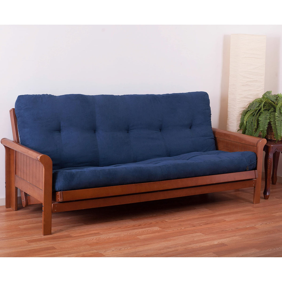 Blazing Needles Vitality 5&quot; Microsuede Futon Mattress, Full, Indigo