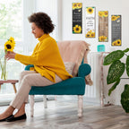 4 Pcs Sunflower Wall Decor Inspirational Sunflower Kitchen Decors Butterfly Gifts For Woman Rustic Farmhouse Love Faith Believe