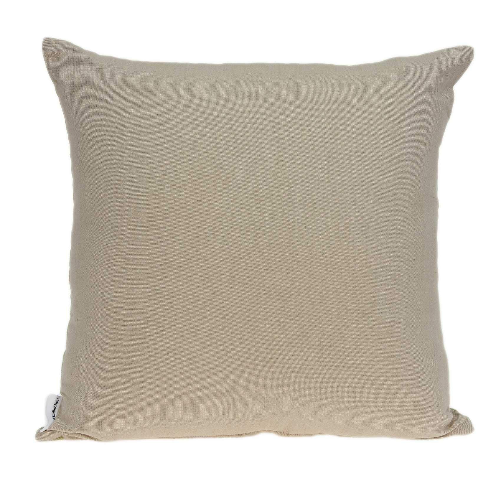 HomeRoots 100% Cotton Parkland Collection Adelia Tropical Green Pillow Cover with Down Insert