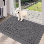 Foneyi Indoor Doormat, Front Back Door Mat 32'X40' Washable, Rubber Backing Non Slip Door Mats, Low-Profile Absorbent Entrance