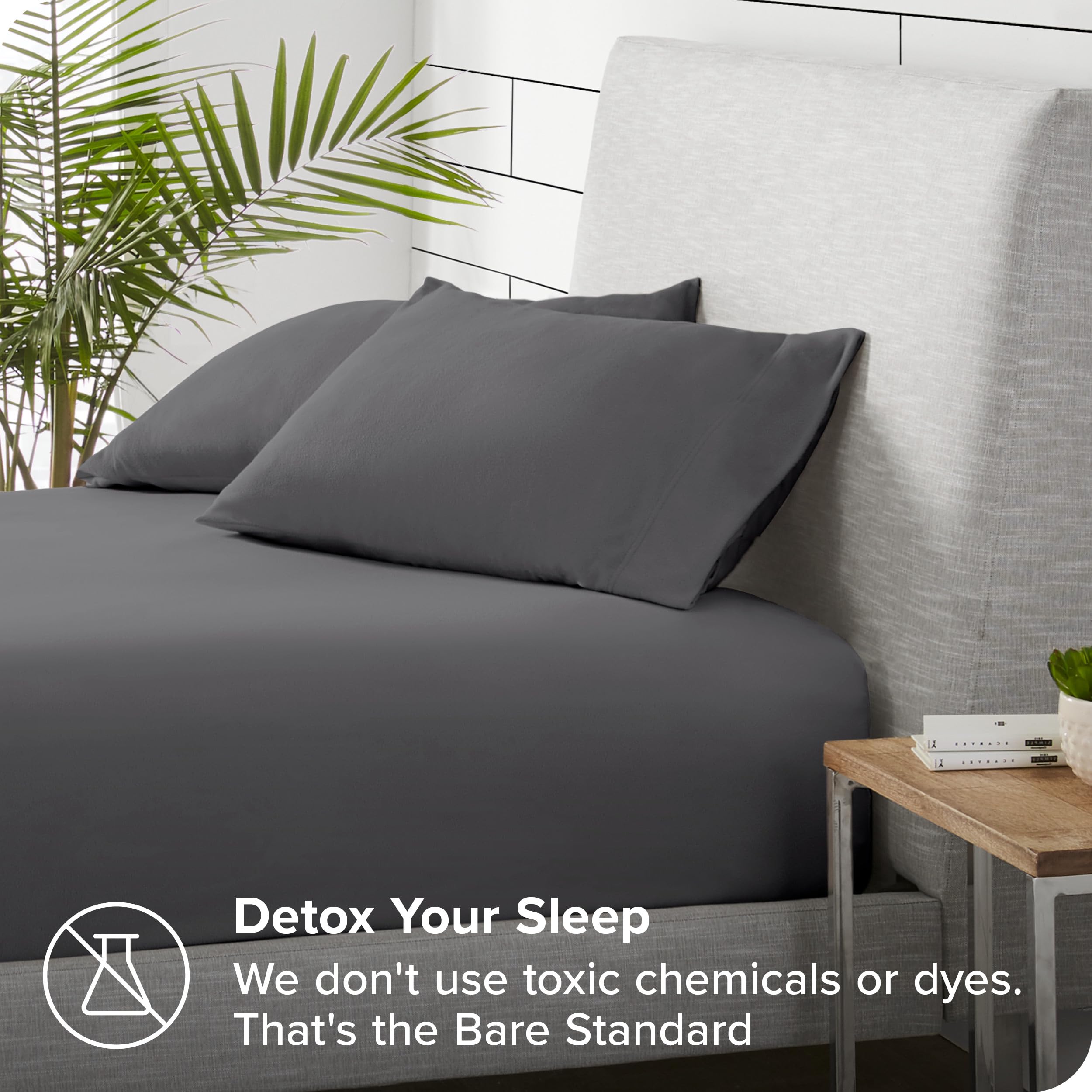 Bare Home Super Soft Fleece Fitted Sheet - Queen Size (2 Pack) - Extra Plush Polar Fleece, No-Pilling - Deep Pocket - All Season