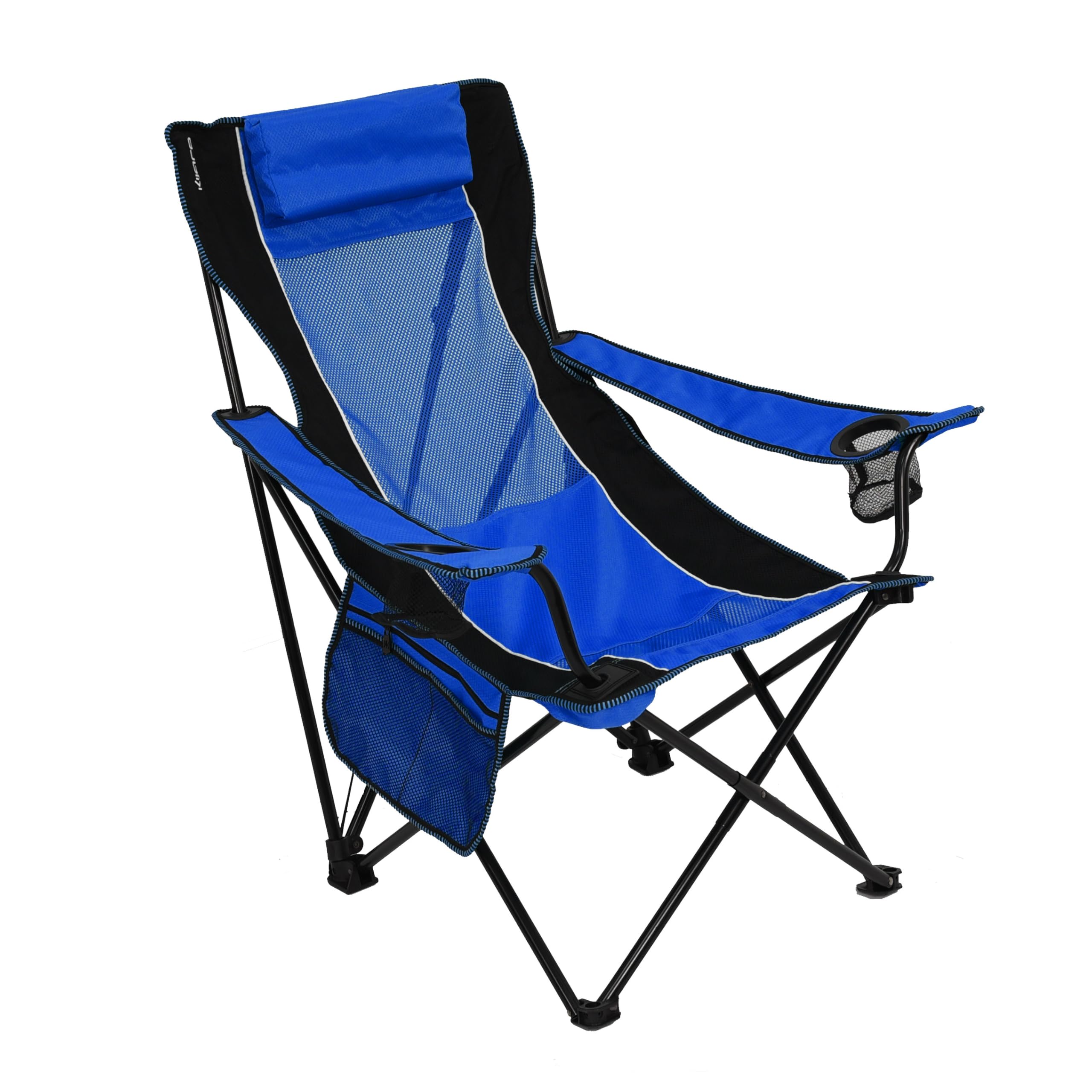 Kijaro Sling Folding Camping Chair - Enjoy the Outdoors in this Outdoor Chair with a Built-in Cup Holders and Side Organizer - I