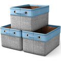 Sorbus Cubby Storage Organizer 15 Inch - Big Sturdy Collapsible Storage Bins with Dual Handles - Foldable Baskets for Organizing