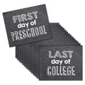 Up The Moment Grade Signs For Pictures Of First Day & Last Day Of School Props, 8 Inches X 10 Inches, Chalkboard Design Of 15 Gr
