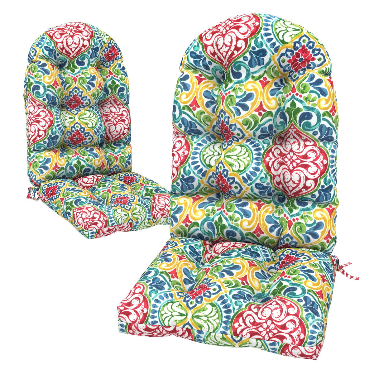 Lvtxiii Outdoor Adirondack Chair Cushions, 44X19X4 Inch Non-Slip High Back Rocking Chair Cushion, Tufted Patio Lounge Cushion Se