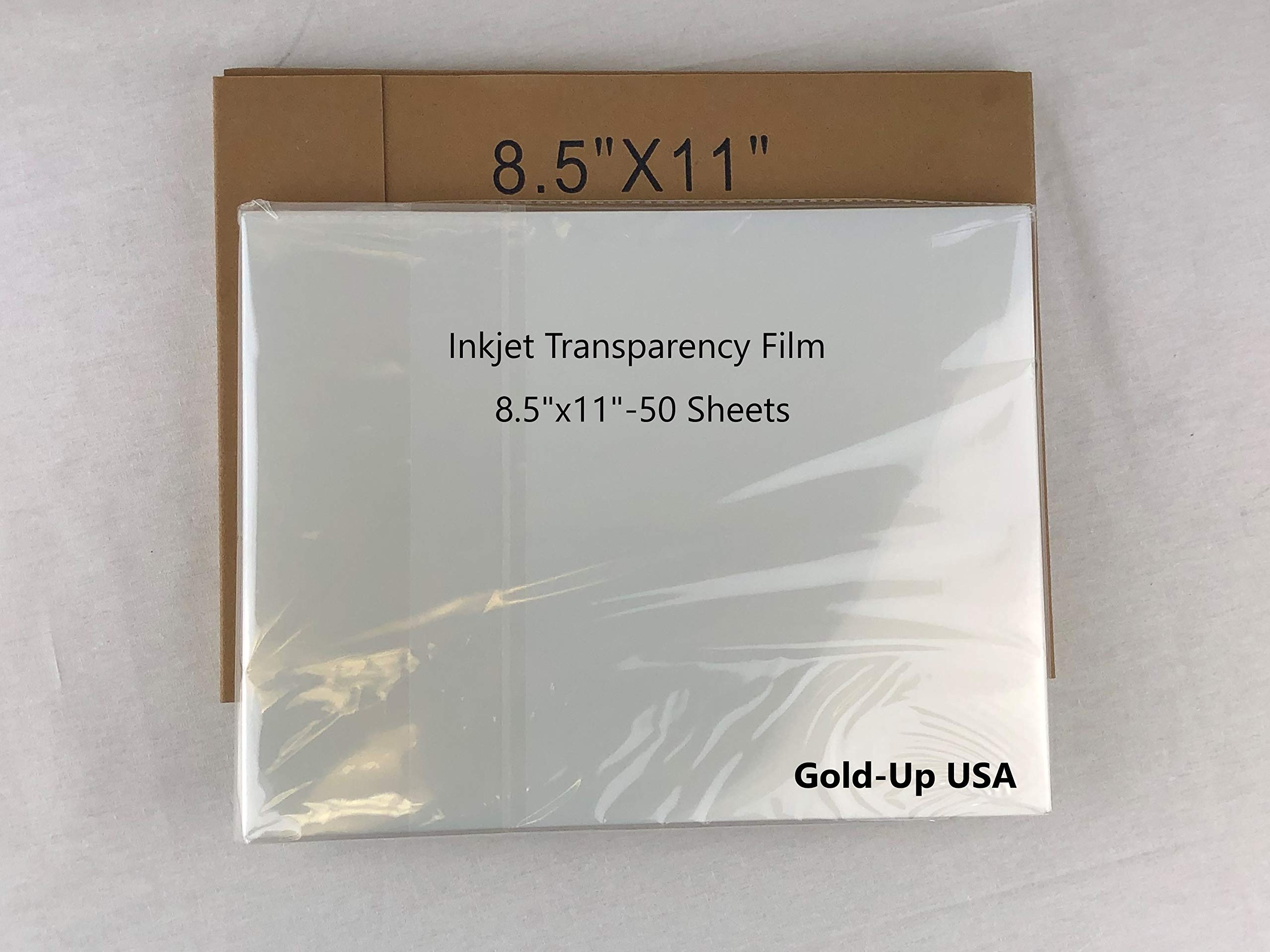 8.5 X 11 Inch Waterproof Inkjet Transparency Film For Silk Screen Printing (50 Sheets)