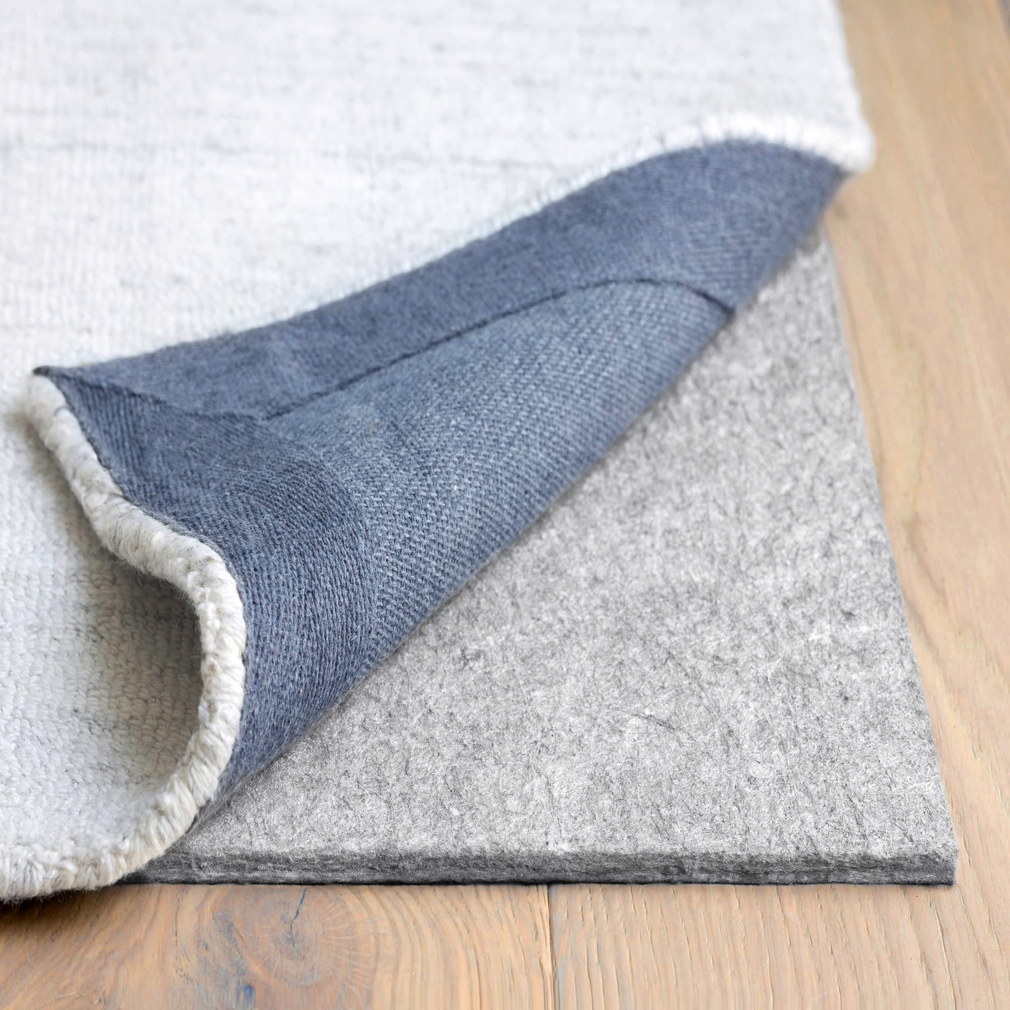 RUGPADUSA - Dual Surface - 11x15 - 3/8 Thick - Felt + Rubber - Enhanced Non-Slip Rug Pad - Adds Comfort and Protection - for H